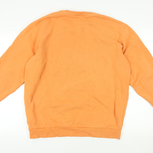 ellesse Womens Orange Cotton Pullover Sweatshirt Size XL Pullover - Logo