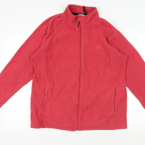 Cotton Traders Womens Pink Jacket Size L Zip - Logo Pockets
