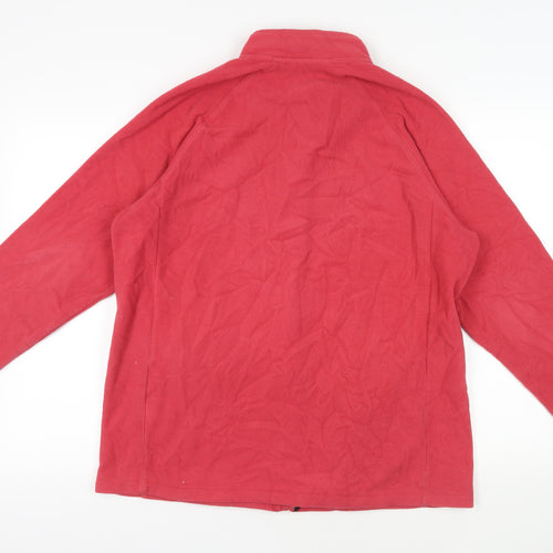 Cotton Traders Womens Pink Jacket Size L Zip - Logo Pockets