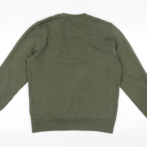 New Balance Mens Green Cotton Pullover Sweatshirt Size M - Logo