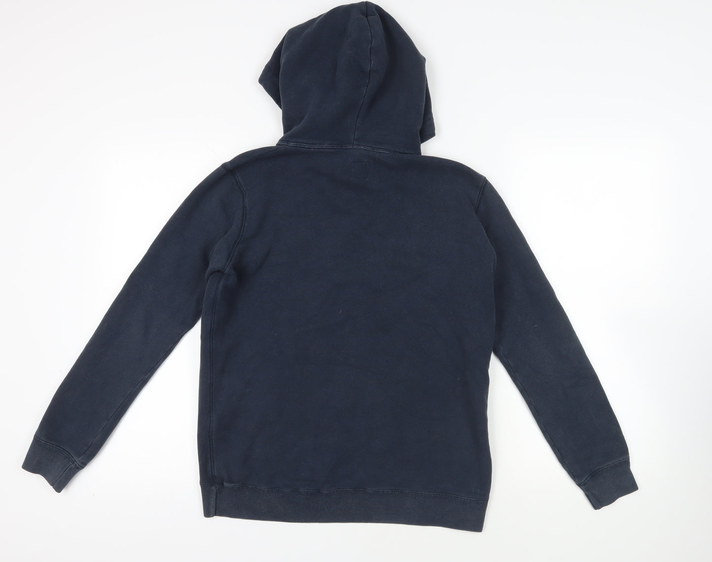 Jack Wills Womens Blue Cotton Pullover Hoodie Size 8 Pullover - Logo Pockets