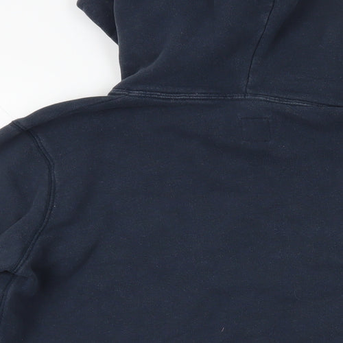 Jack Wills Womens Blue Cotton Pullover Hoodie Size 8 Pullover - Logo Pockets