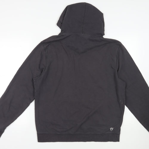 Triumph Motorcycles Mens Grey Cotton Pullover Hoodie Size 2XL - Logo Pockets
