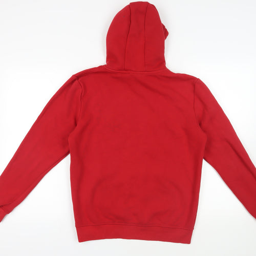 NBA Mens Red Cotton Pullover Hoodie Size M - Chicago Bulls