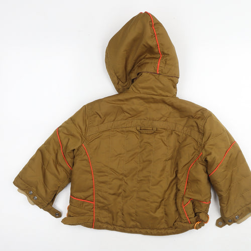 Oilliy Boys Brown Jacket Size 4-5 Years Zip