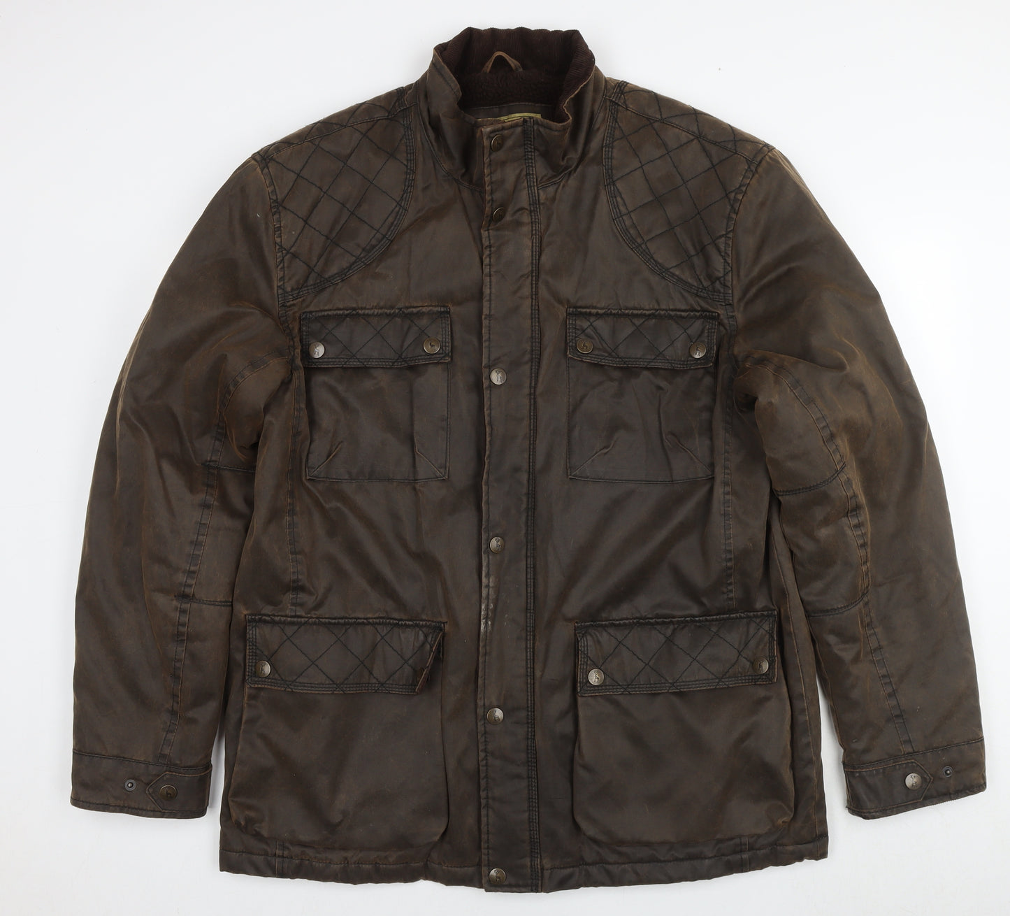 P.G. Field Mens Brown Jacket Size XL Zip
