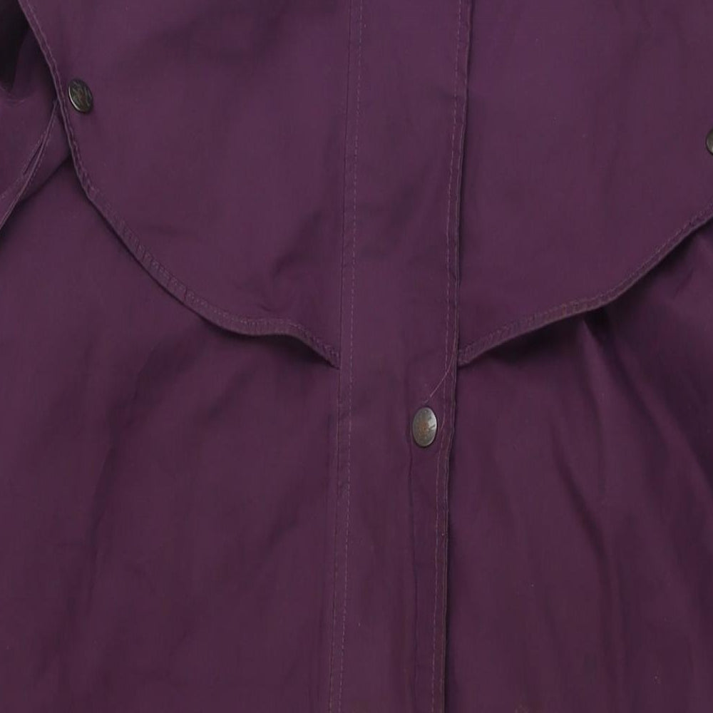 Jack Turphy Womens Purple Trench Coat Jacket Size 10 Zip