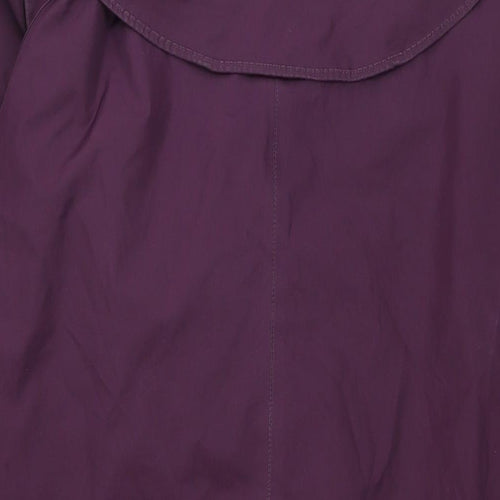 Jack Turphy Womens Purple Trench Coat Jacket Size 10 Zip