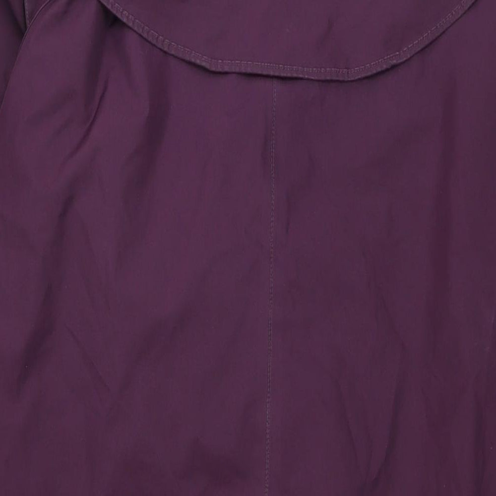 Jack Turphy Womens Purple Trench Coat Jacket Size 10 Zip