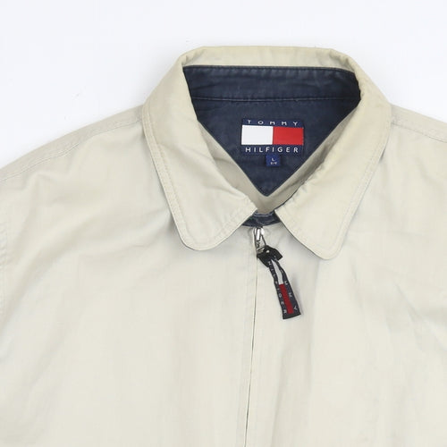 Tommy Hilfiger Mens Beige Jacket Size L Zip