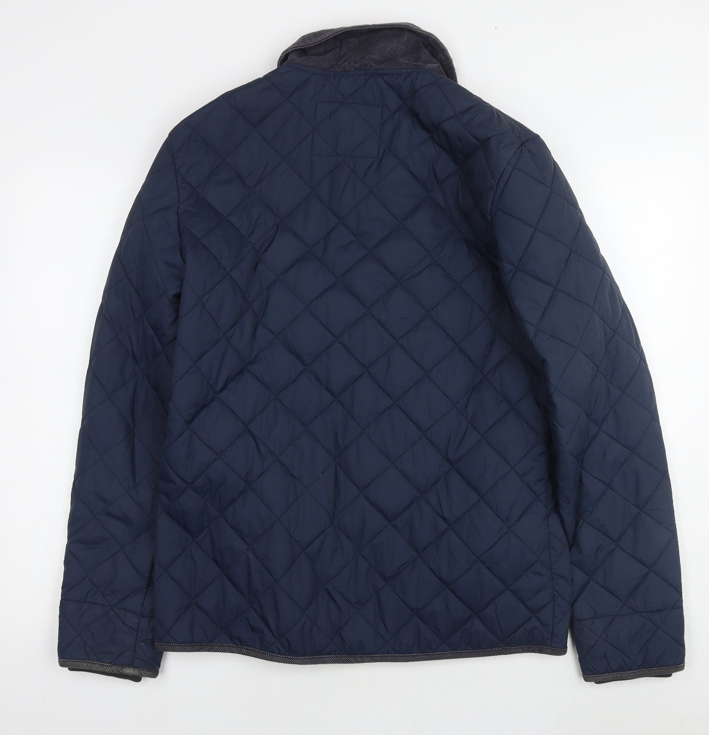 Jack Wills Mens Blue Quilted Jacket Size M Zip