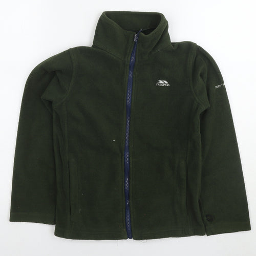 Trespass Boys Green Jacket Size 7-8 Years Zip