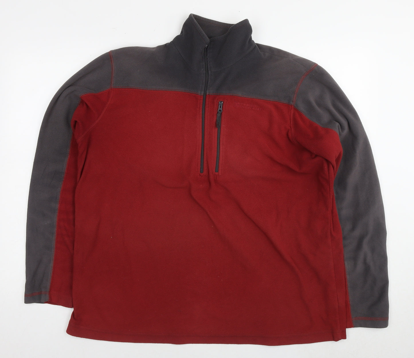 Mountain Warehouse Mens Red Polyester Pullover Sweatshirt Size L
