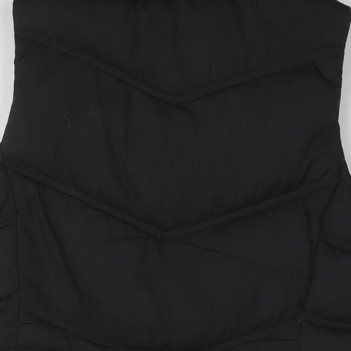 Esprit Womens Black Gilet Waistcoat Size M Zip