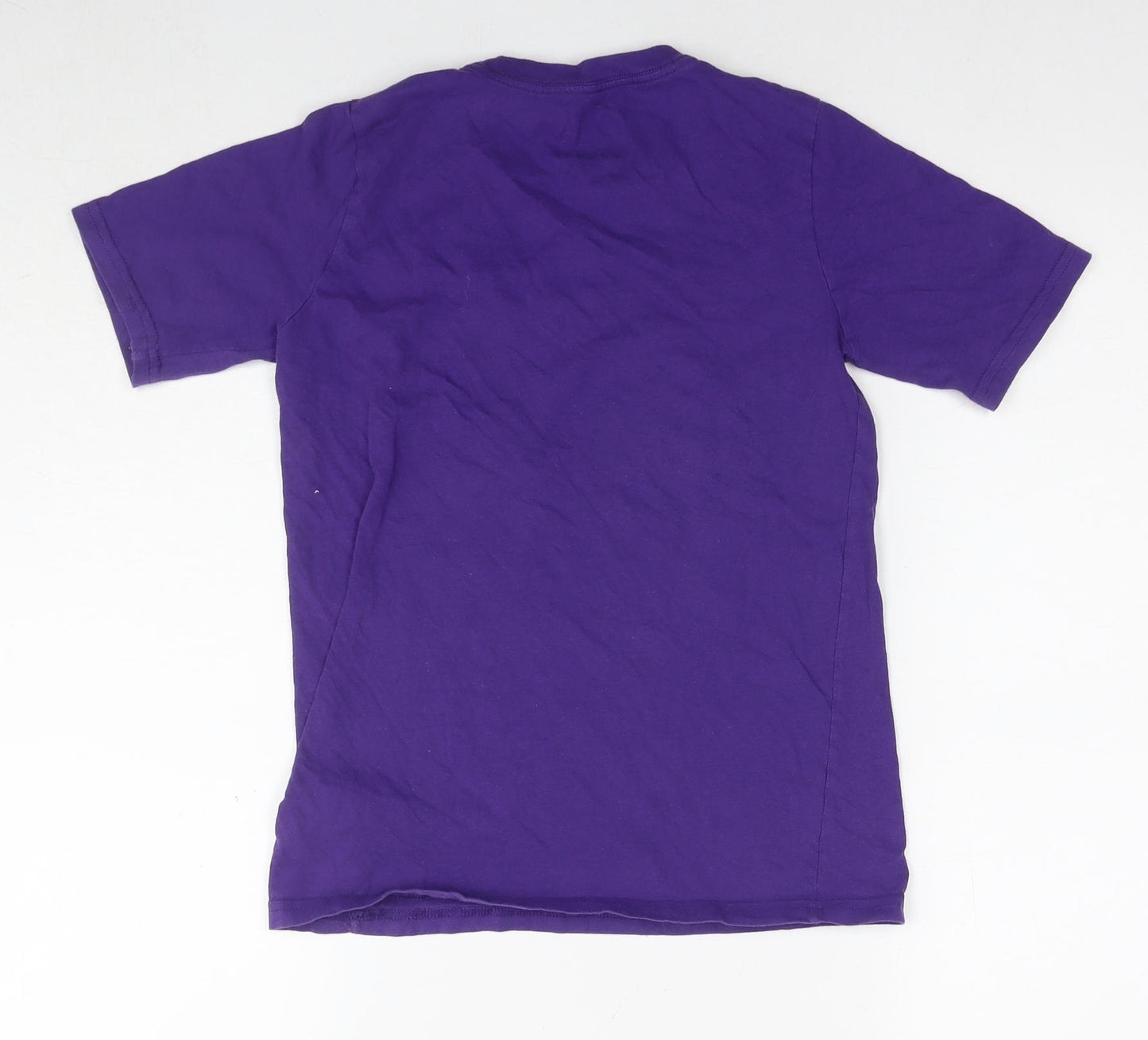Nike Boys Purple Cotton Basic T-Shirt Size 10-11 Years Round Neck Pullover - Age 10-12 Years West