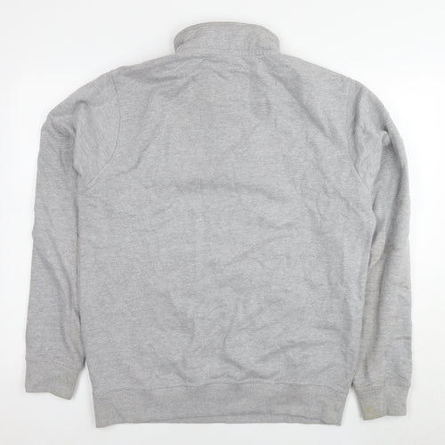Crew Clothing Mens Grey Cotton Pullover Sweatshirt Size L