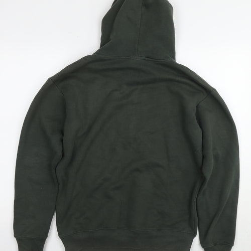 Criminal Damage Mens Green Cotton Pullover Hoodie Size XS - Logo