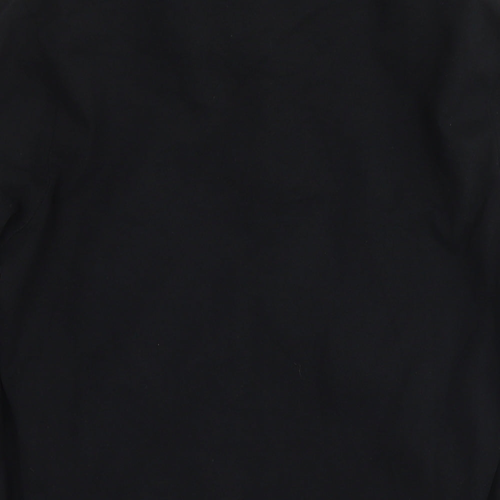 Xact Mens Black Cotton Polo Size M Collared Pullover