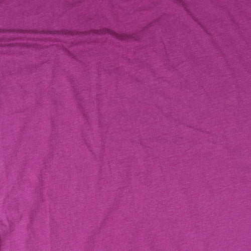 Victoria's Secret Womens Purple Cotton Tunic T-Shirt Size M Round Neck