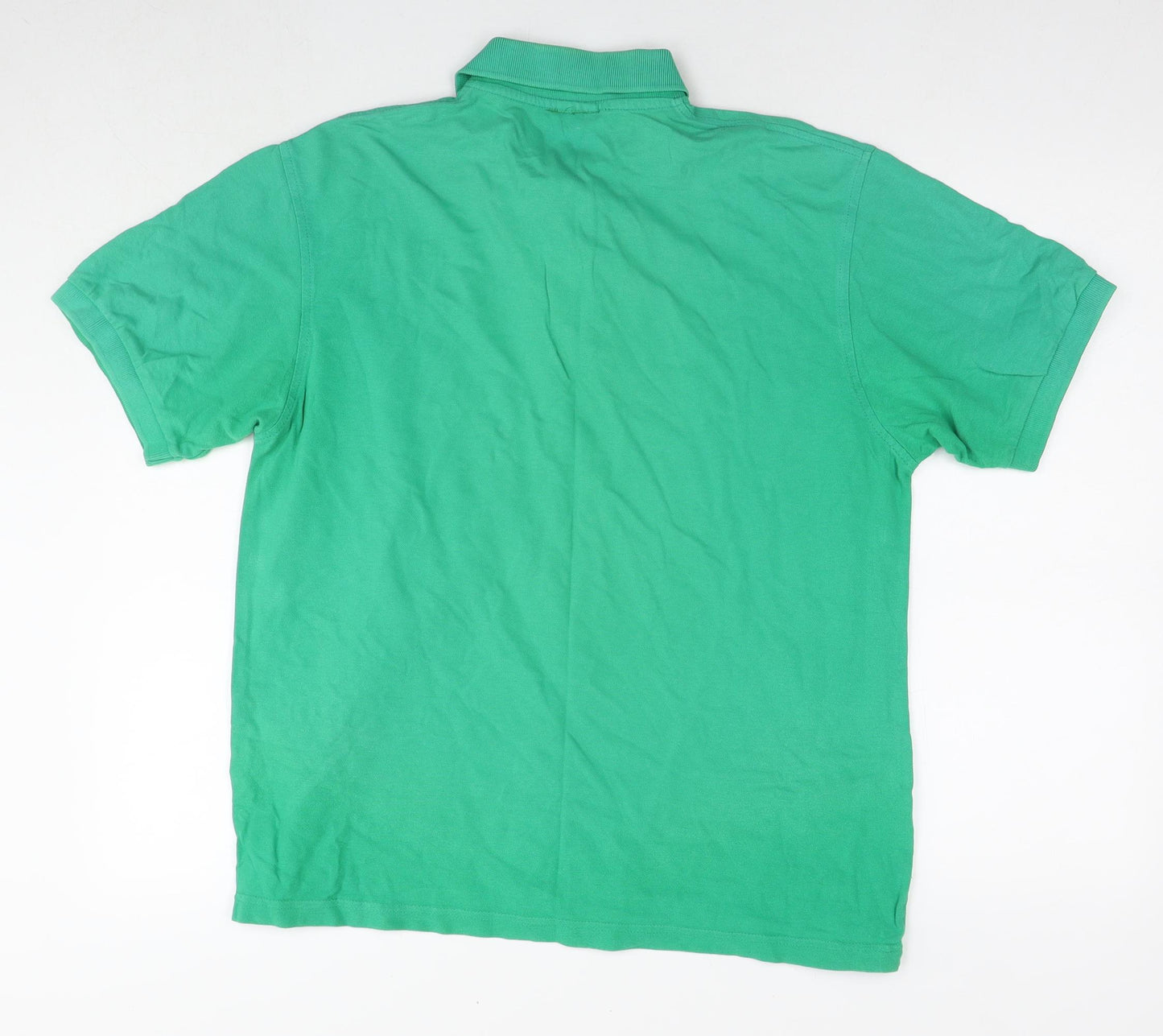 Haworth Mens Green Cotton Polo Size L Collared Pullover