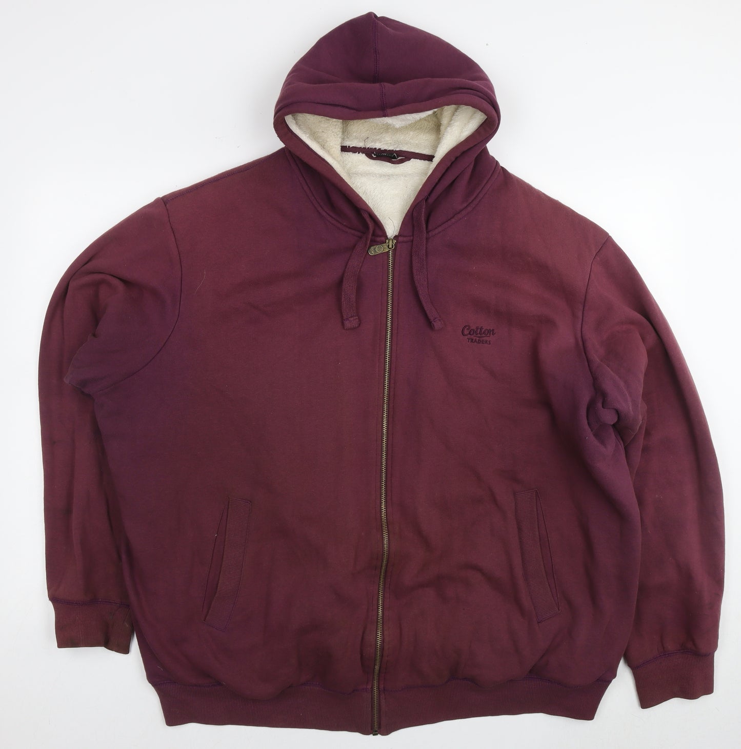 Cotton Traders Mens Purple Jacket Size 3XL Zip