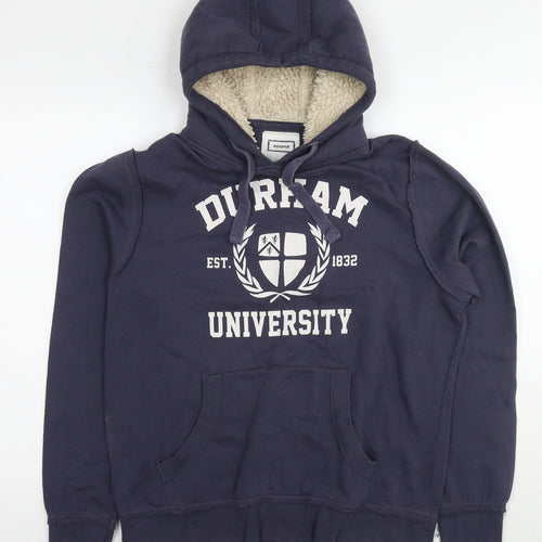 Epona Womens Blue Cotton Pullover Hoodie Size M Pullover - Durham University