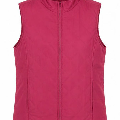 EWM Womens Red Gilet Waistcoat Size 10 Zip - Size 10-12