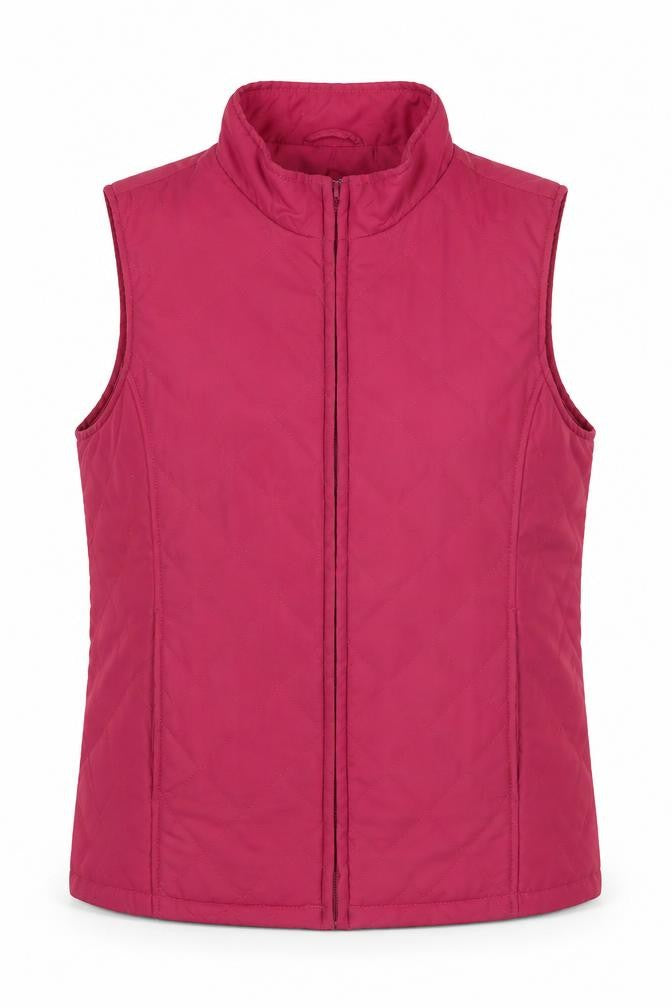 EWM Womens Red Gilet Waistcoat Size 10 Zip - Size 10-12