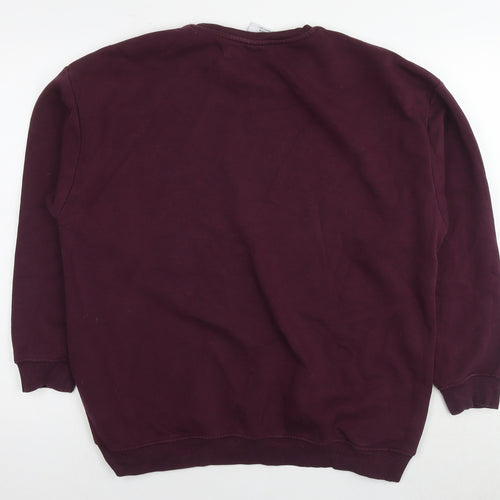 Harvard Mens Purple Cotton Pullover Sweatshirt Size M - Logo