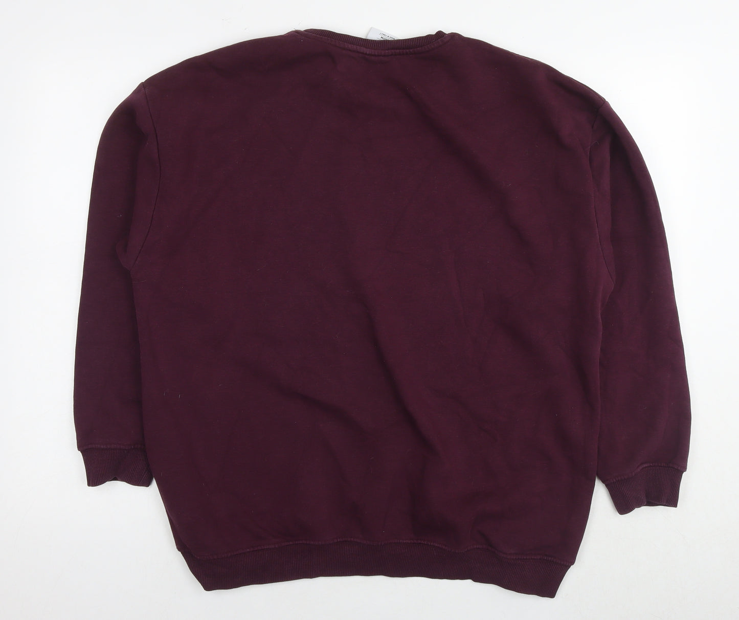 Harvard Mens Purple Cotton Pullover Sweatshirt Size M - Logo