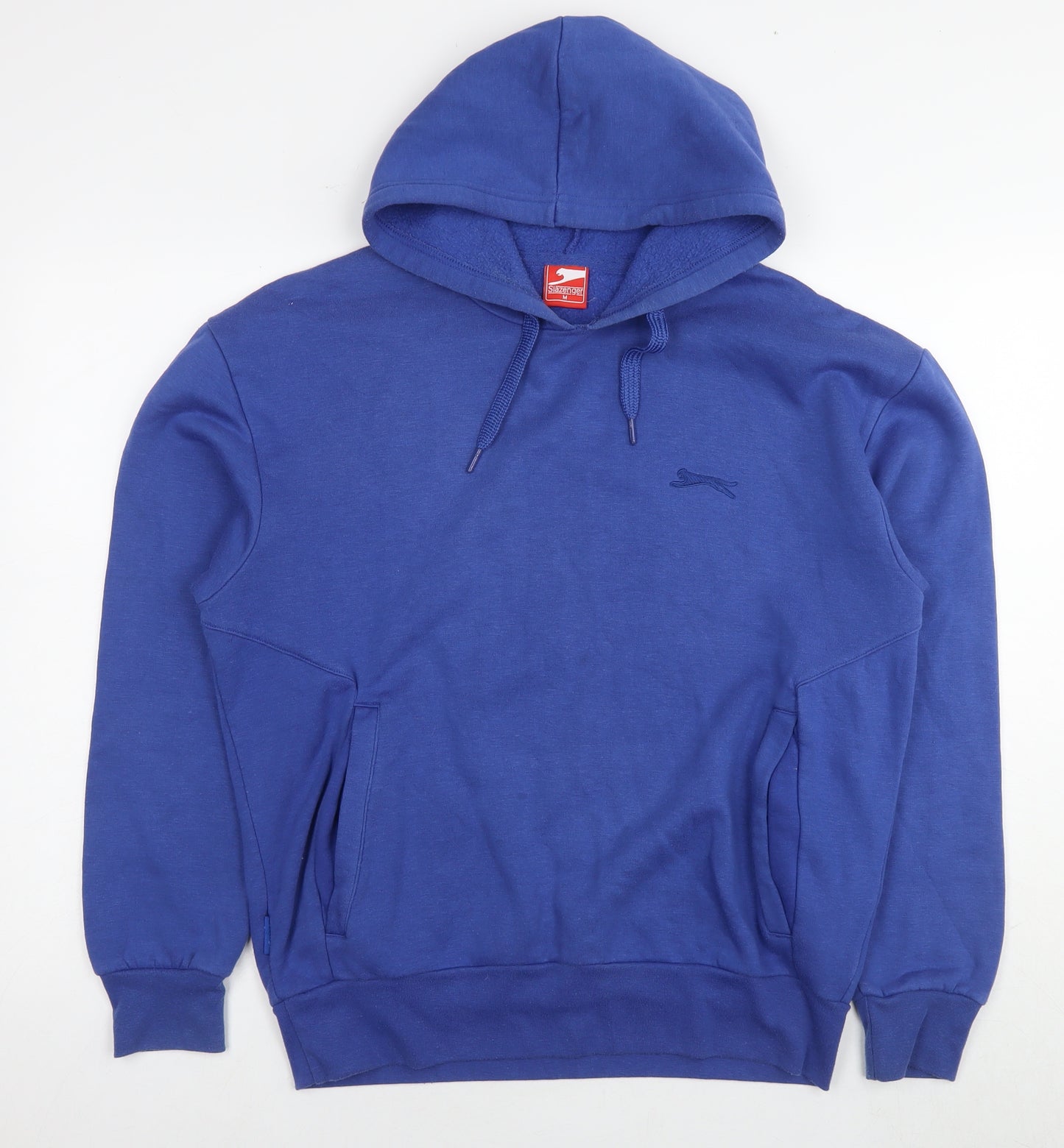 Slazenger Womens Blue Cotton Pullover Hoodie Size M Pullover