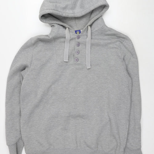 LUFC Womens Grey Cotton Pullover Hoodie Size 2XL Pullover