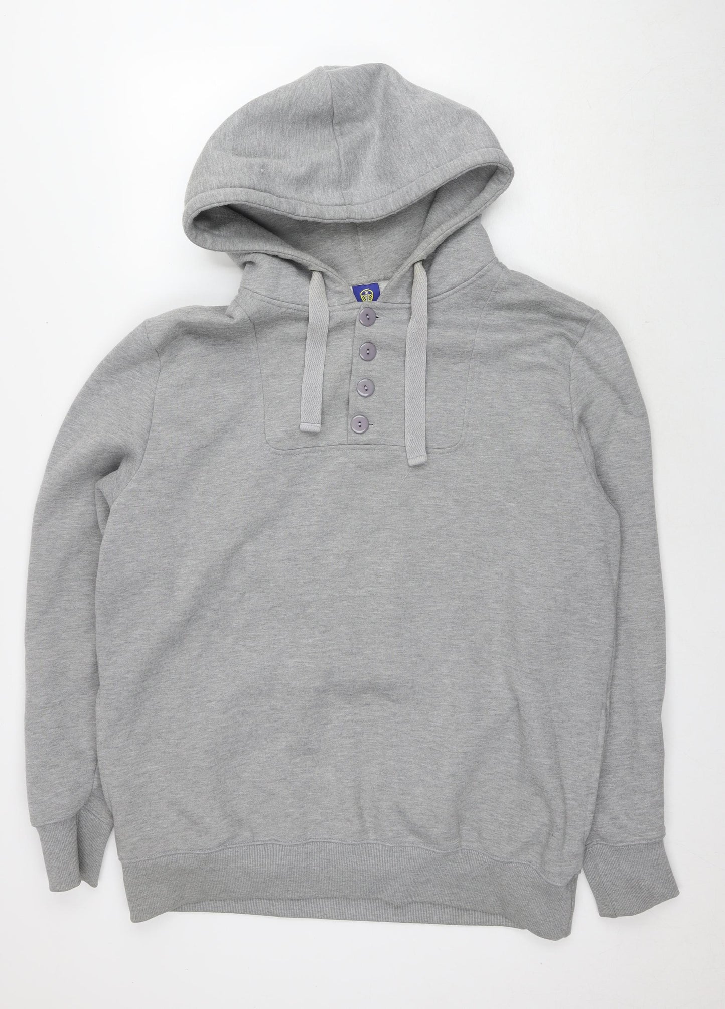 LUFC Womens Grey Cotton Pullover Hoodie Size 2XL Pullover