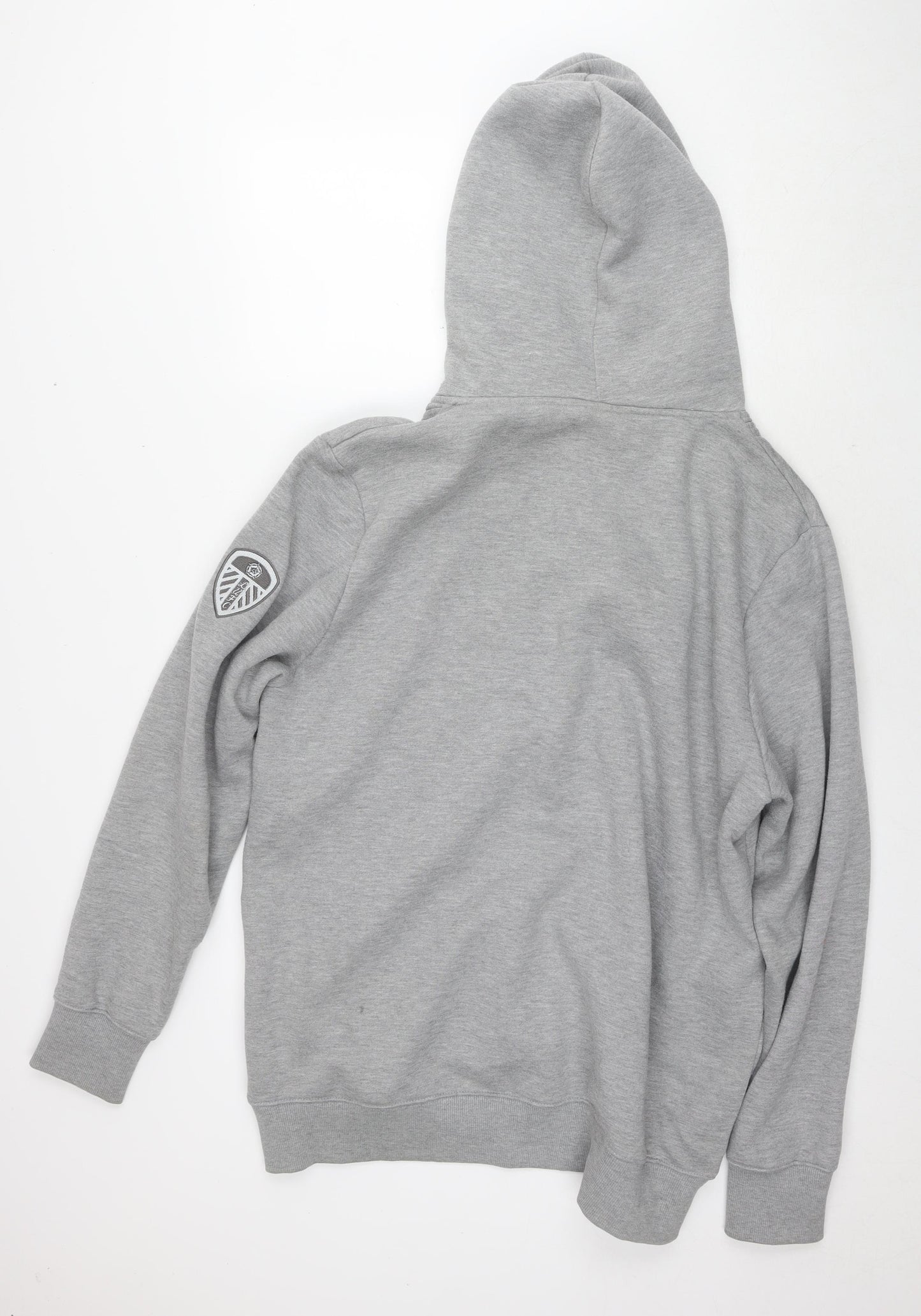 LUFC Womens Grey Cotton Pullover Hoodie Size 2XL Pullover