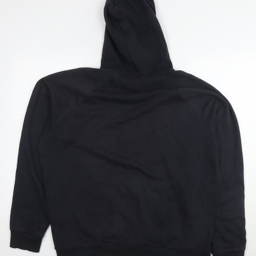 Under armour Mens Black Cotton Pullover Hoodie Size L