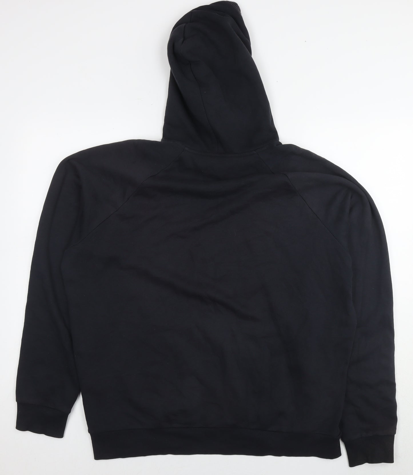 Under armour Mens Black Cotton Pullover Hoodie Size L