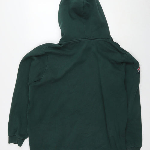 Superdry Mens Green Cotton Pullover Hoodie Size M - Logo Size M/L