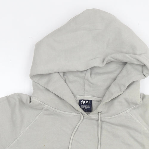 Gap Womens Grey Cotton Pullover Hoodie Size L Pullover