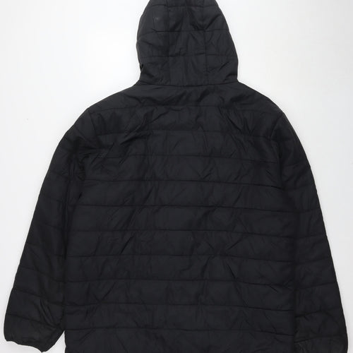 Peter Storm Mens Black Quilted Jacket Size 2XL Zip