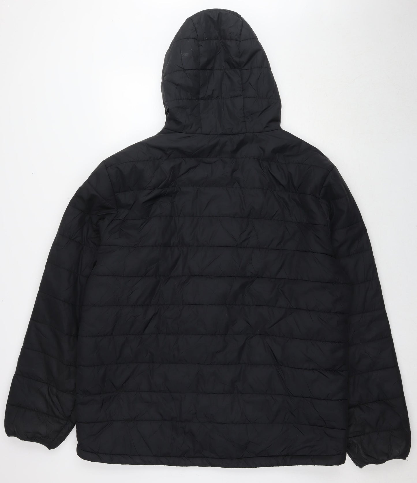 Peter Storm Mens Black Quilted Jacket Size 2XL Zip