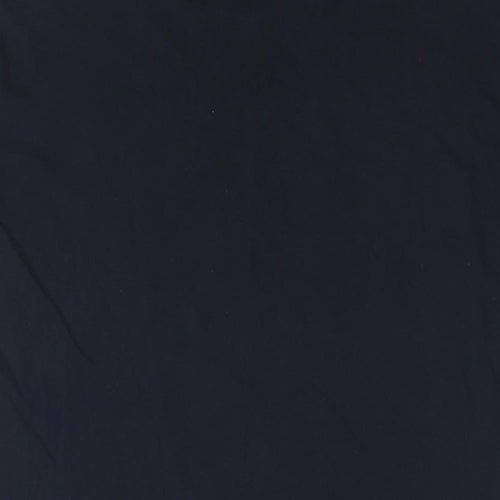 Boss Mens Black Cotton T-Shirt Size M Round Neck - Logo