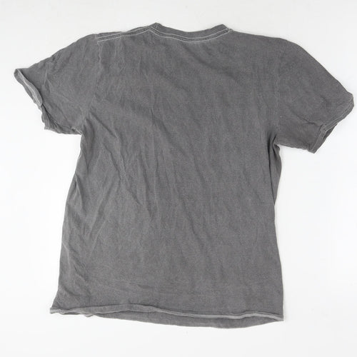 The Goonies Womens Grey Cotton Basic T-Shirt Size M Round Neck - Logo