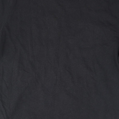 Under armour Mens Black Cotton T-Shirt Size M Round Neck