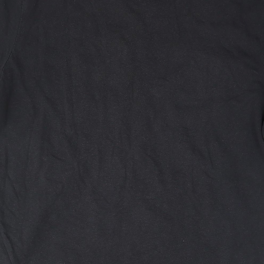 Under armour Mens Black Cotton T-Shirt Size M Round Neck