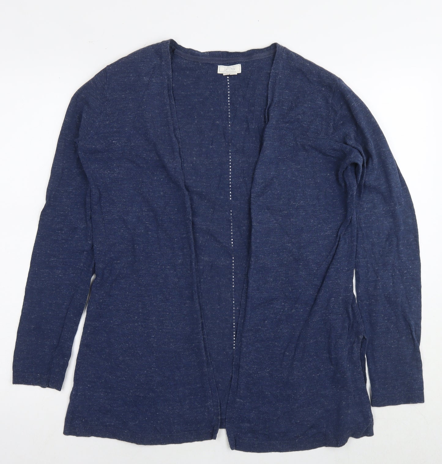 Fat Face Womens Blue V-Neck Cotton Cape Jumper Size 10