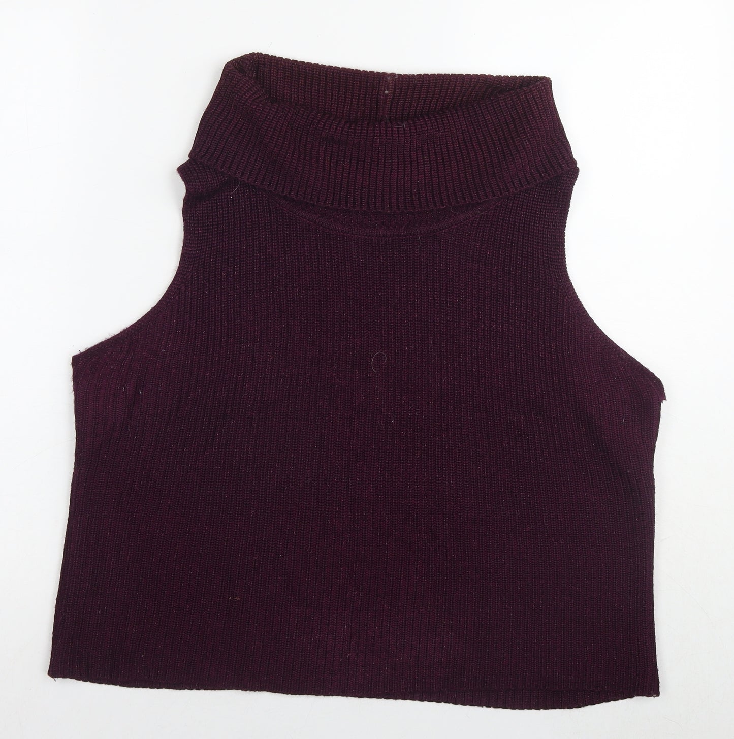 J. Taylor Womens Purple Roll Neck Viscose Pullover Jumper Size 20