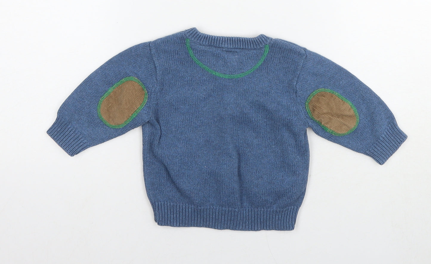 Gap Boys Blue Cotton Pullover Jumper Size 6-9 Months Pullover - Age 6-12 months