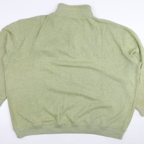 CASAMODA Mens Green Cotton Pullover Sweatshirt Size 5XL