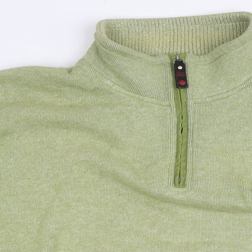 CASAMODA Mens Green Cotton Pullover Sweatshirt Size 5XL