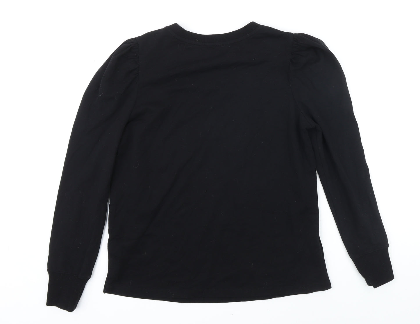 Hush Womens Black 100% Cotton Pullover Sweatshirt Size S Pullover